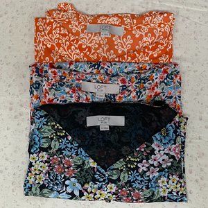 *Set of 3* LOFT PLUS Floral Camisole Tops - Sz 18W
